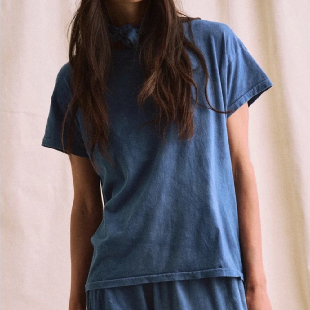 The Great. Plant Dyed Boxy Crew